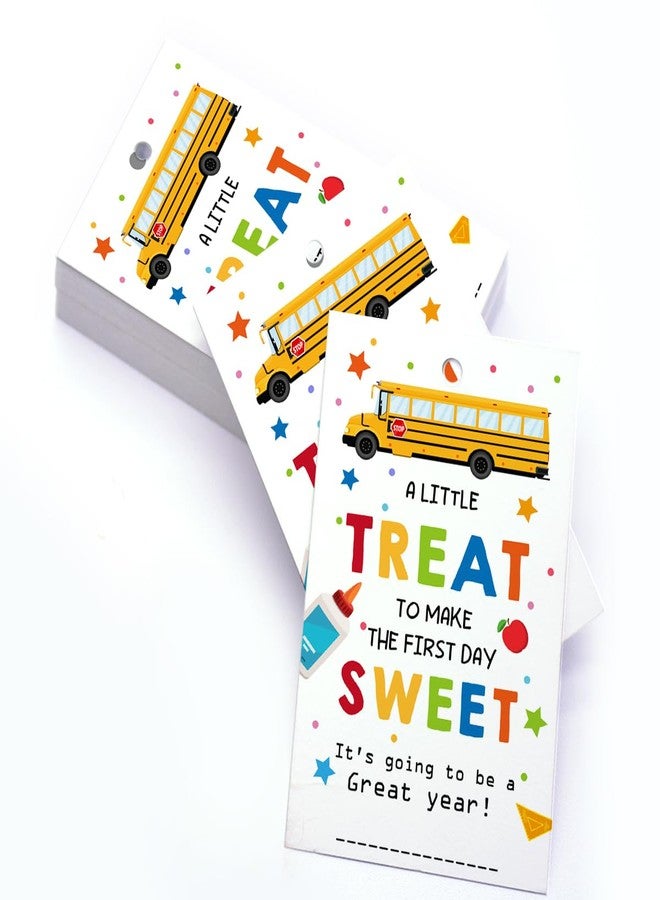 aPamr Back to School Gift Bag Tags,a Little Treat to Make The Frist Day Sweet Happy First Day of School Gift Tags,Teacher Appreciation Gift Tags,Welcome Back to School Gift Tag for Student - Image 4